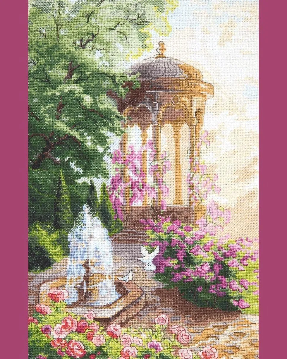 MAGICAL MORNING, Counted Cross-Stitch Kit, 14 count Aida, size 26,5 x 44 cm, Charivna mit | Momentos Magicos (M-386)