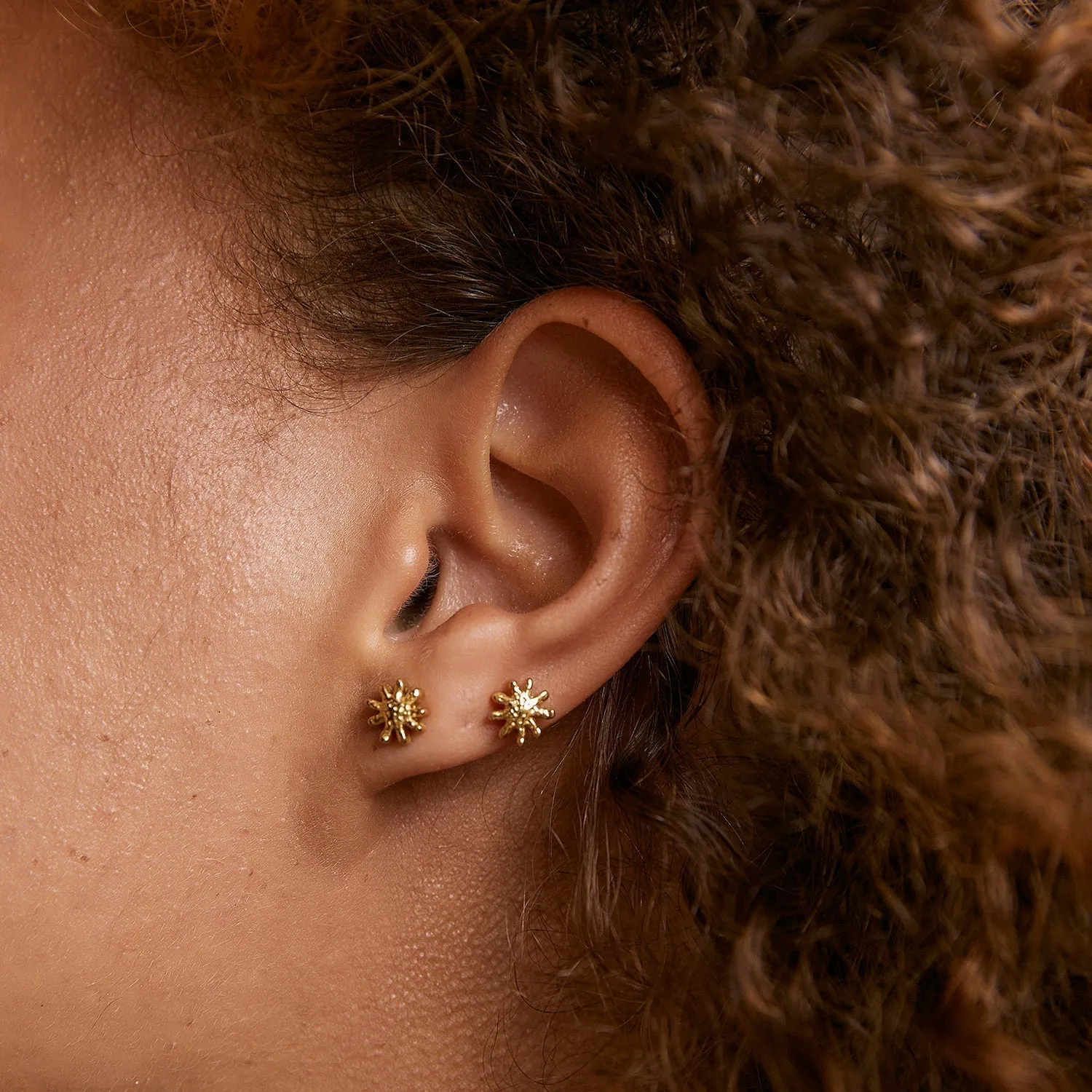 Magnolia Gold Studs