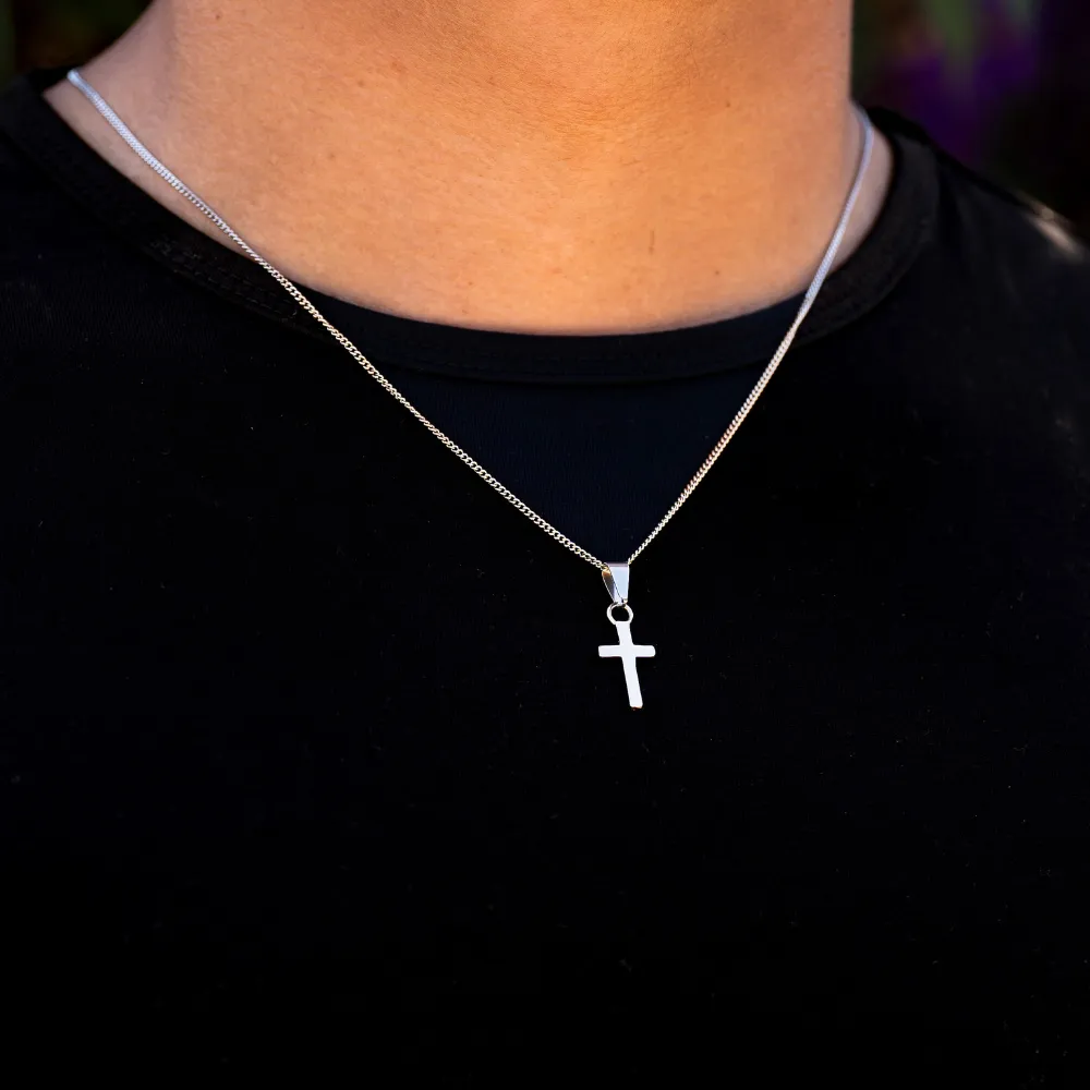 Mini Cross Pendant - 18K Gold