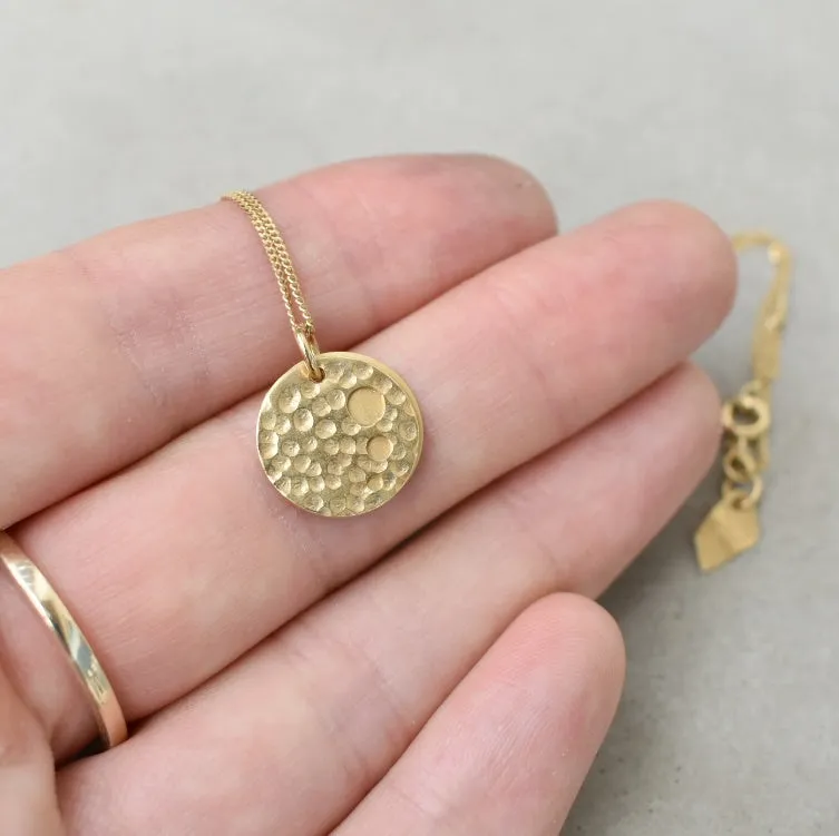 Mini Round n Rounder Gold Necklace