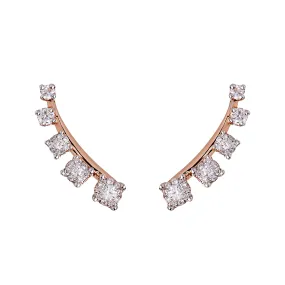 Mtondo Earrings - Diamond - Rose Gold