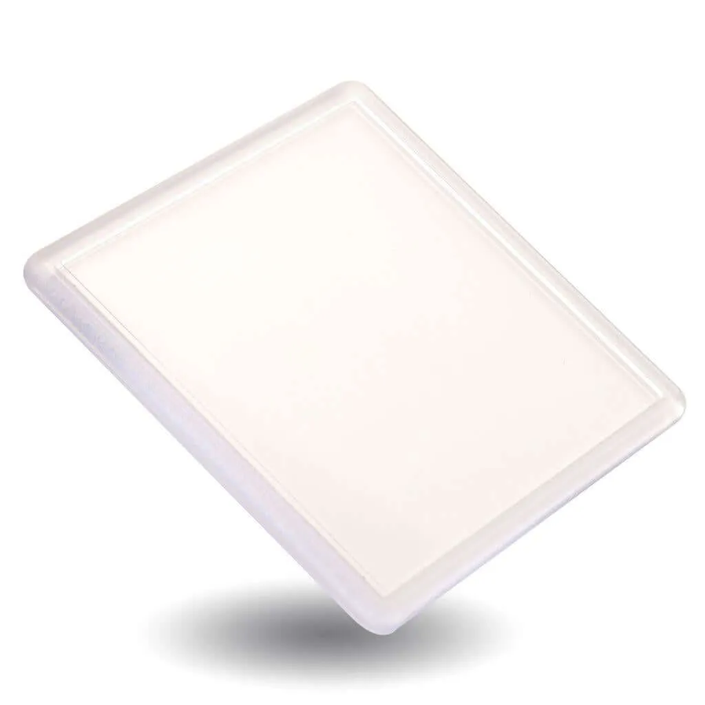 N1 Square Blank Plastic Photo Insert Coaster - 90 x 90mm - Pack of 10