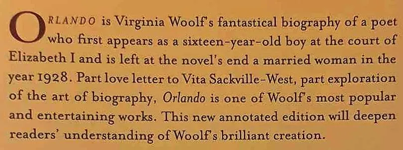 ORLANDO - Virginia Woolf