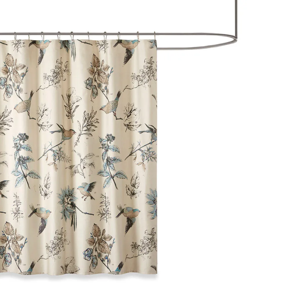 Printed Cotton Shower Curtain