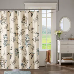 Printed Cotton Shower Curtain