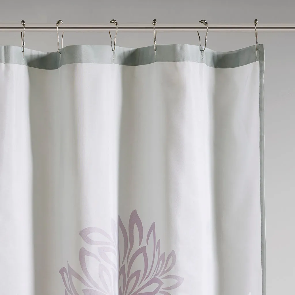 Printed Floral Shower Curtain