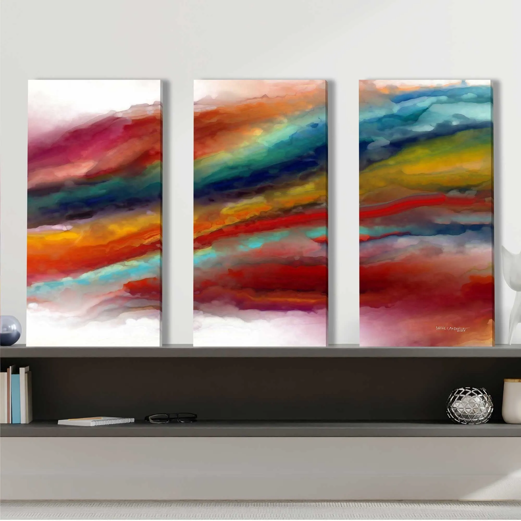 "1 Corinthians 13 4" by Mark Lawrence 3 Piece Set on Canvas