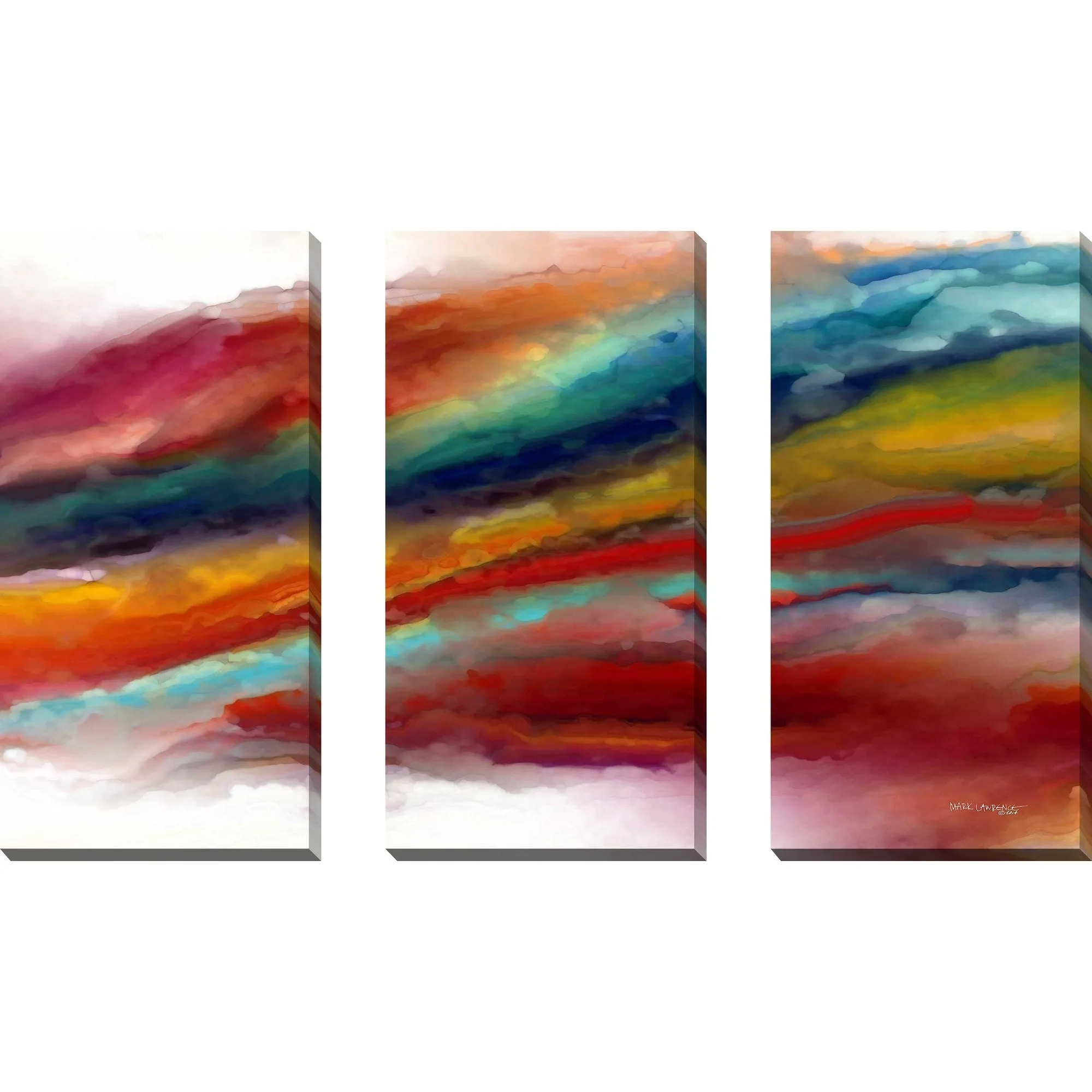 "1 Corinthians 13 4" by Mark Lawrence 3 Piece Set on Canvas