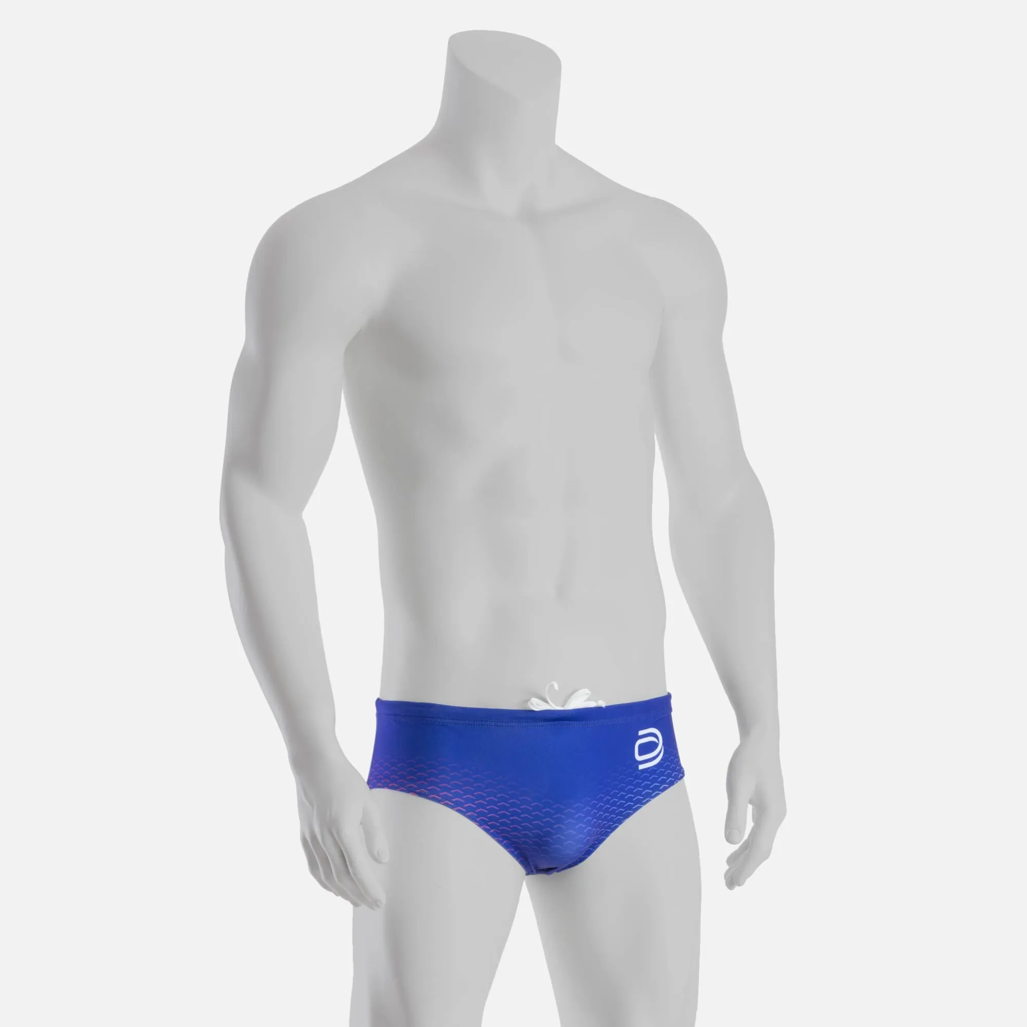 rise 1.0 swim brief - royal & white