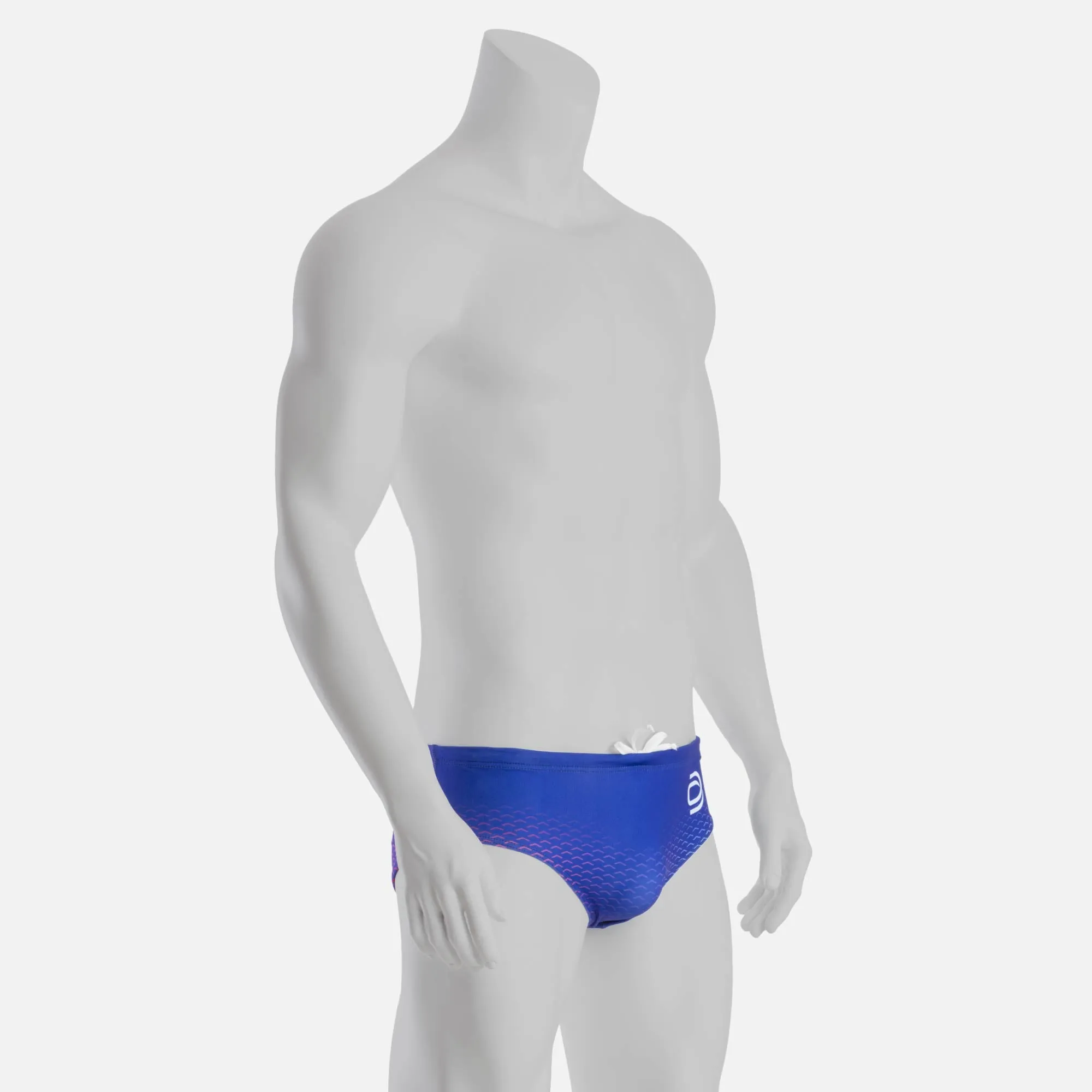 rise 1.0 swim brief - royal & white