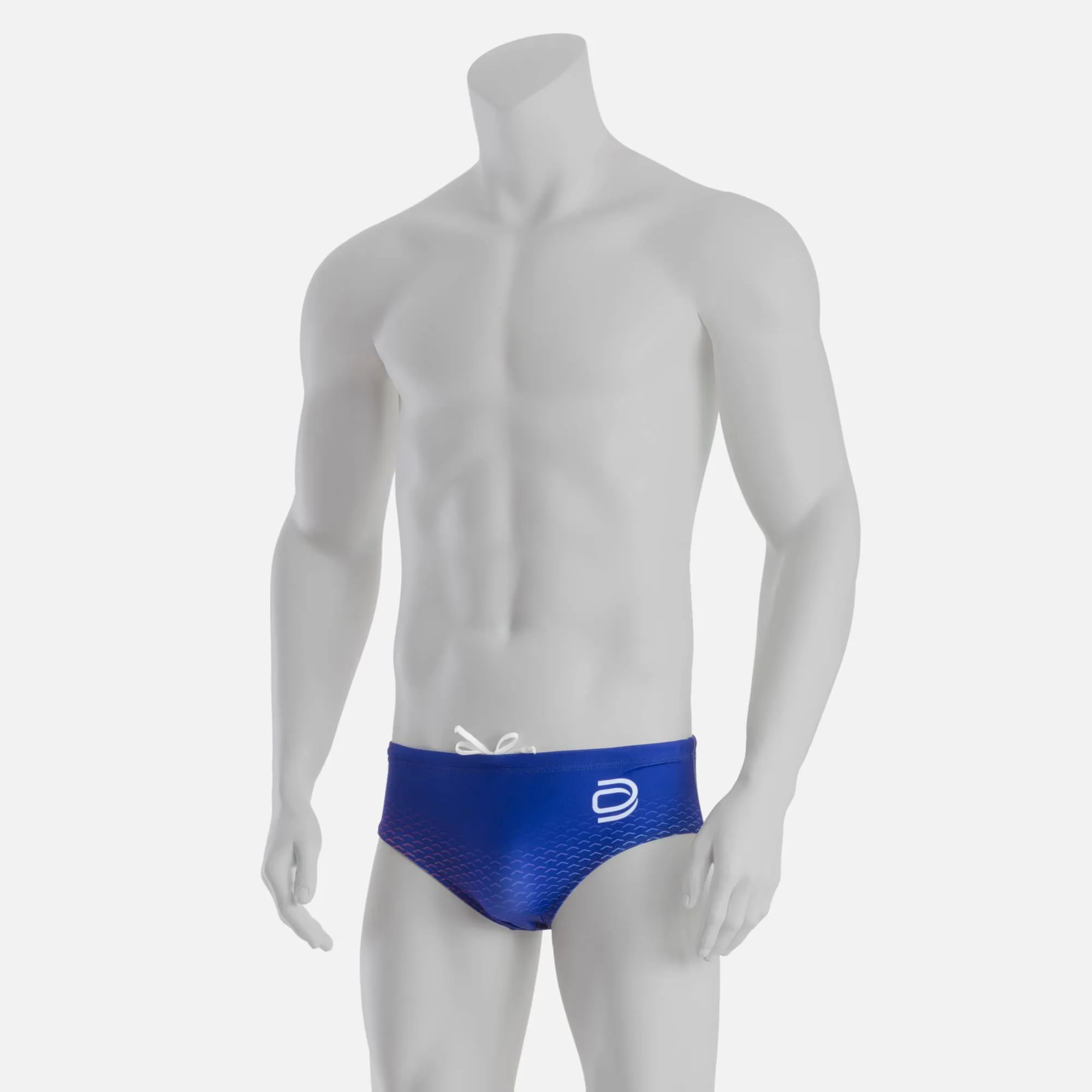 rise 1.0 swim brief - royal & white