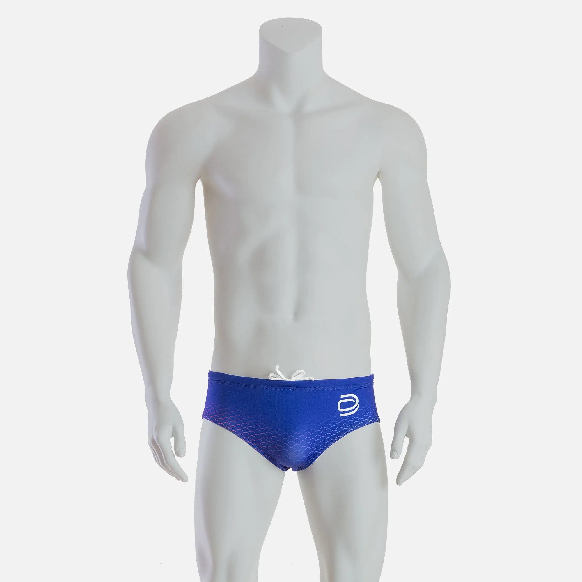 rise 1.0 swim brief - royal & white