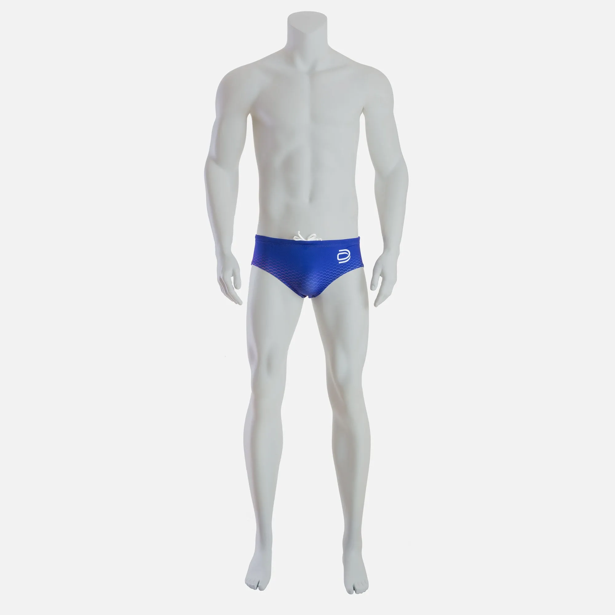 rise 1.0 swim brief - royal & white