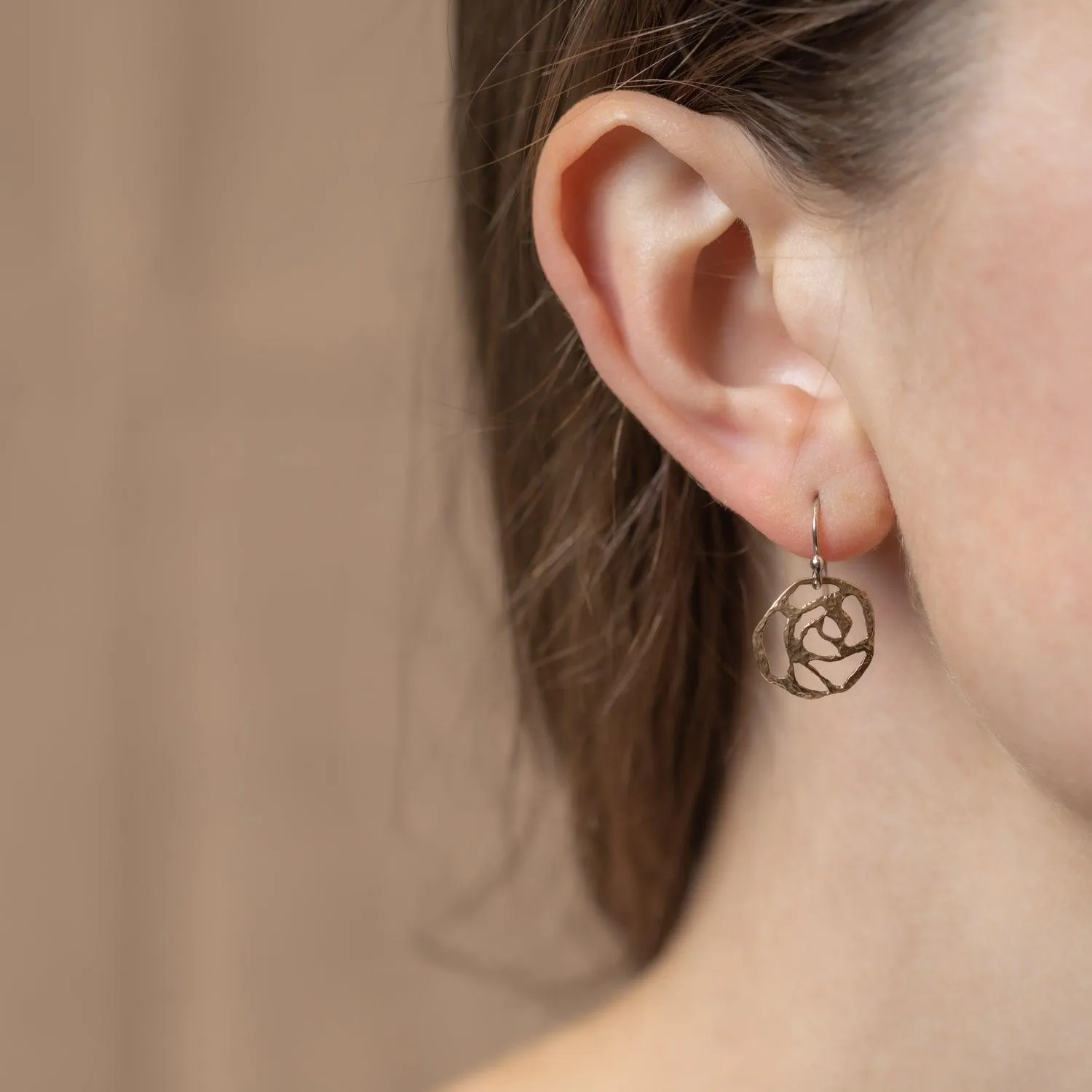 Rose cut out Earrings | Small