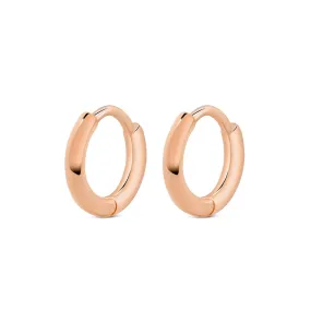 Rose Gold Basic Hoop Huggies