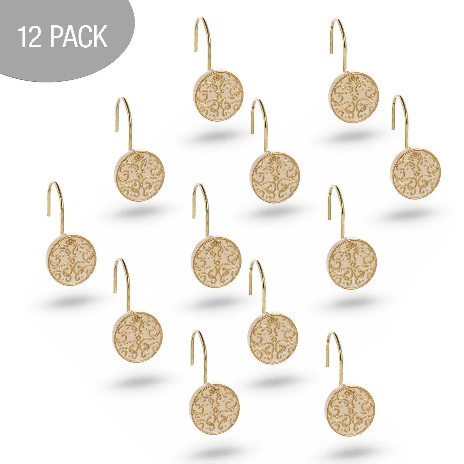 Shannon 12 Shower Curtain Hooks  (Wholesale)