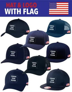 SLO Fire Department - All Hat Styles with Flag