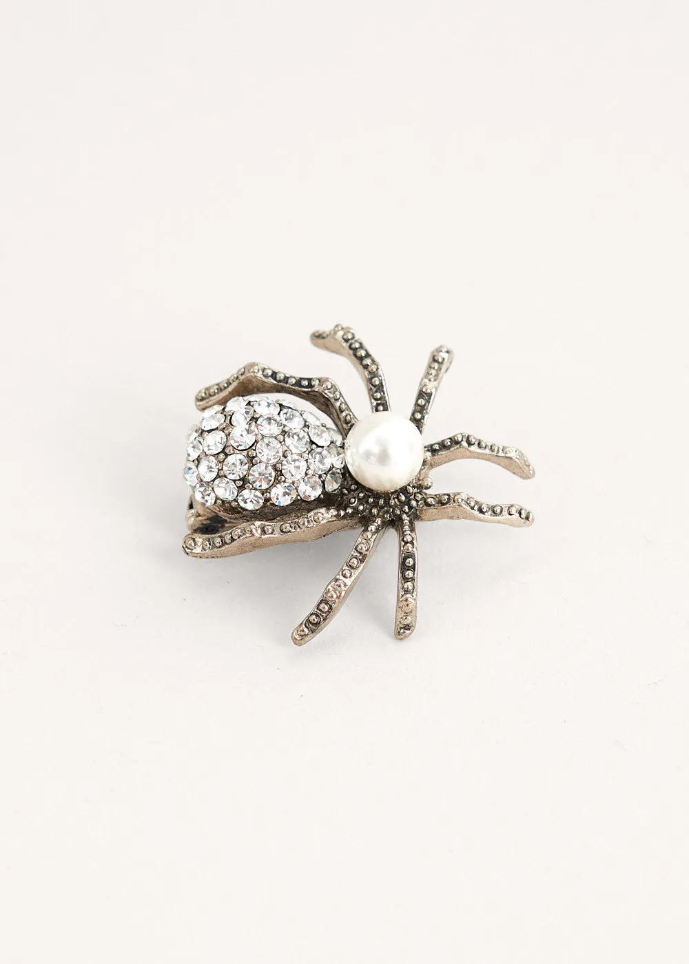 SPIDER CRYSTAL BROOCH