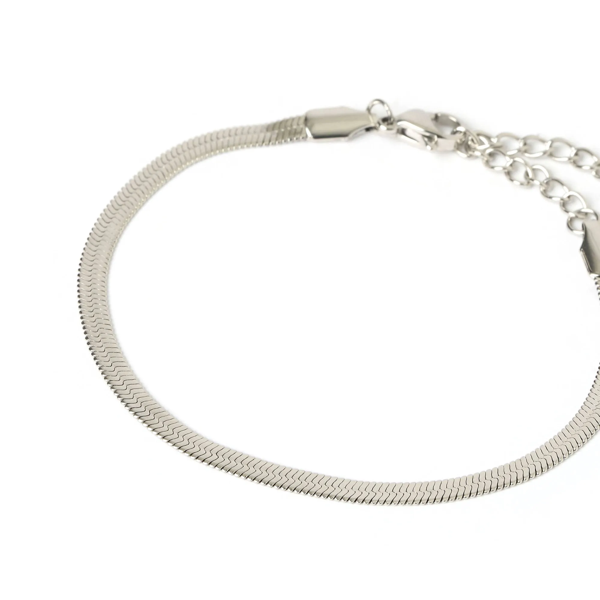 Sylvia Silver Snake Chain Bracelet