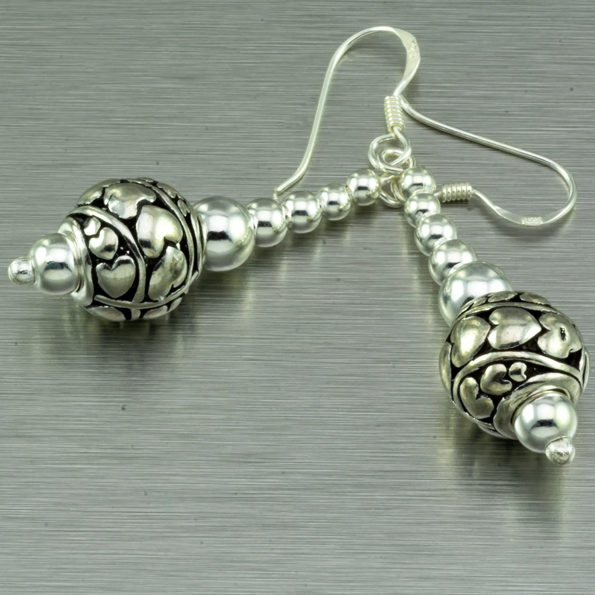 Thai Hill Tribe Inspired dangly earrings.