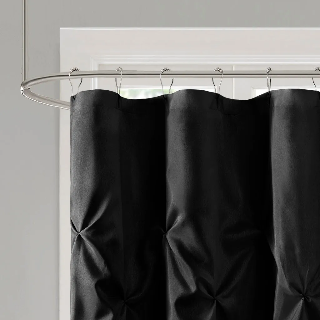 Tufted Semi-Sheer Shower Curtain