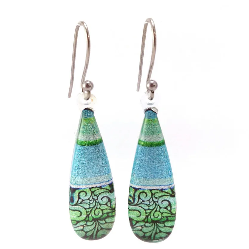 Turquoise Lace Earrings