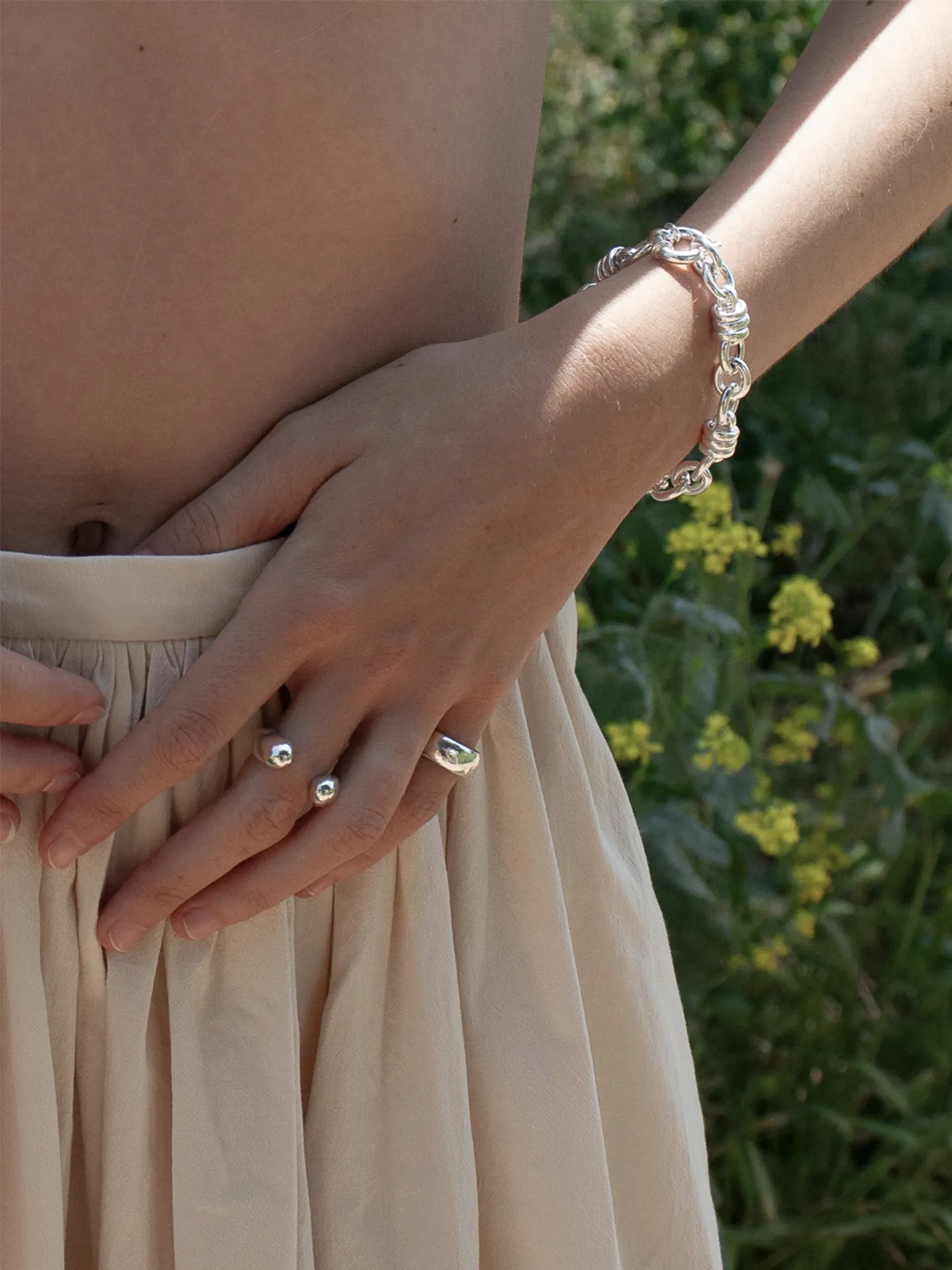 Whorl Chain Bracelet