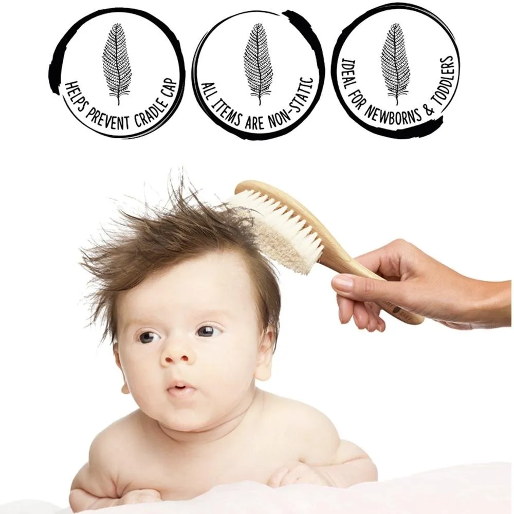 Wooden Baby Brush and Comb Set